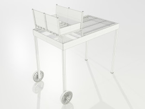 Wood-burning Barbecue 2 3D Model