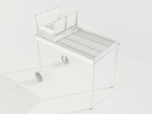 Wood-burning Barbecue 2 3D Model