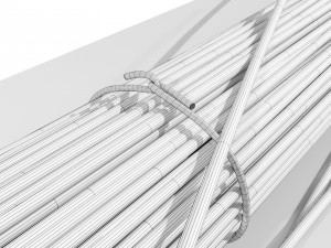 Rusty Concrete Reinforcing Bar 3D मॉडल