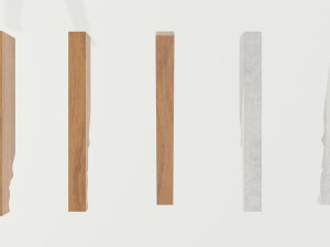Wooden and concrete rafters Model 3D
