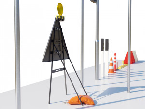 Italian Traffic Signs Collection 3D मॉडल