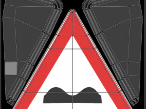 Cole&ccedil;&atilde;o de sinais de tr&acirc;nsito italianos Modelo 3D