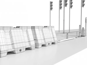 Cole&ccedil;&atilde;o de sinais de tr&acirc;nsito italianos Modelo 3D