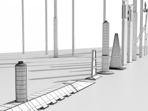 Cole&ccedil;&atilde;o de sinais de tr&acirc;nsito italianos Modelo 3D