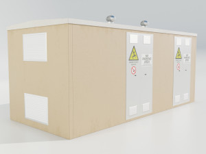 Prefabricated Electrical Substation 3D Model