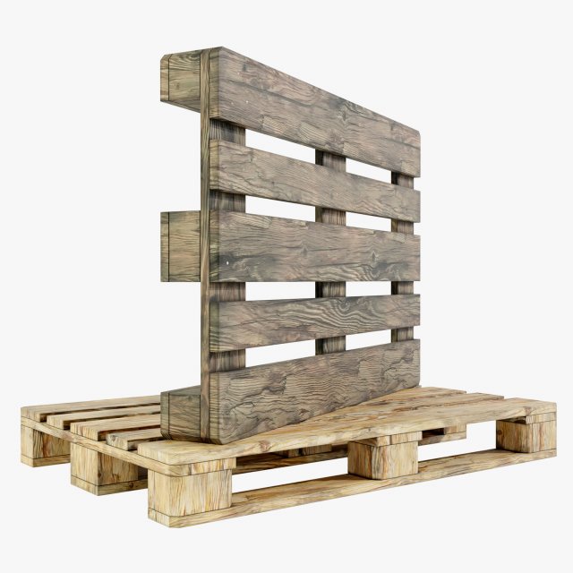 Wooden Pallets Modelo 3D .c4d .max .obj .3ds .fbx .stl .blend 