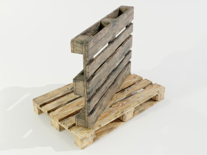 Wooden Pallets Modelo 3D