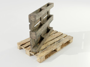 Wooden Pallets Modelo 3D