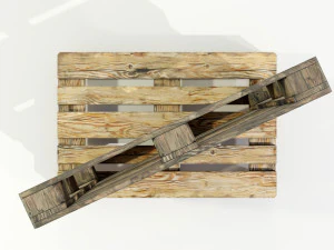 Palettes en bois Modèle 3D