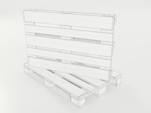 Wooden Pallets Modelo 3D