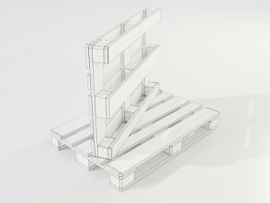 Wooden Pallets Modelo 3D