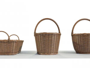 Wicker baskets 3D Model
