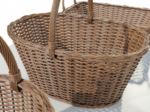 Wicker baskets 3D Model