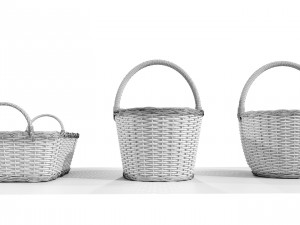 Wicker baskets 3D Model