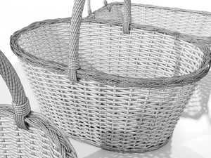 Wicker baskets 3D Model