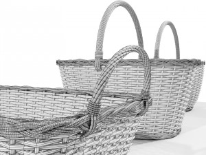Wicker baskets 3D Model