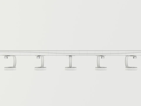 Wooden Coat Rack 3D Model