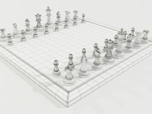 Chess Set 3D Model