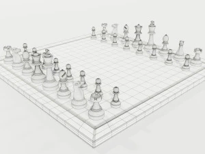 Chess Set 3D Model