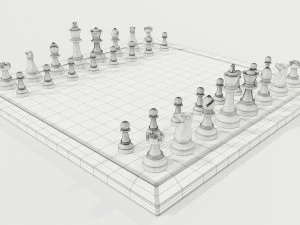 Chess Set 3D Model