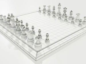 Chess Set 3D Model