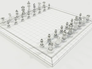 Chess Set 3D Model
