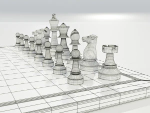 Chess Set 3D Model