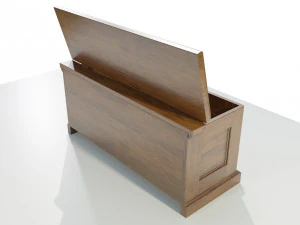 Wooden Chest 3D Model