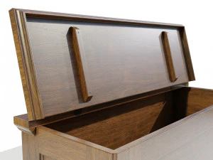 Wooden Chest 3D Model