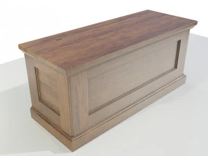 Wooden Chest 3D Model