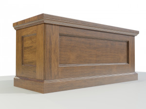 Wooden Chest Modelo 3D