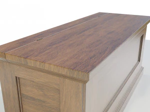 Wooden Chest 3D Model