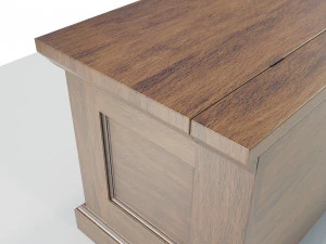 Wooden Chest 3D Model