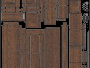 Wooden Chest 3D Model