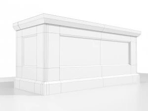 Wooden Chest 3D Model