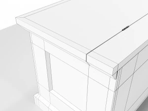 Wooden Chest 3D Model