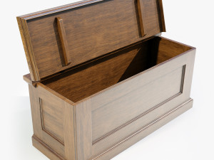 Wooden Chest 3D Model