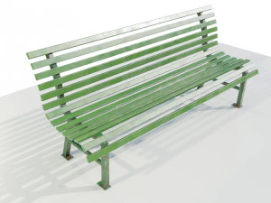 Metal Bench 3D Model