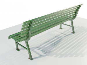 Metal Bench 3D Model