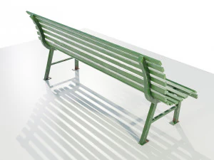 Metal Bench 3D Model