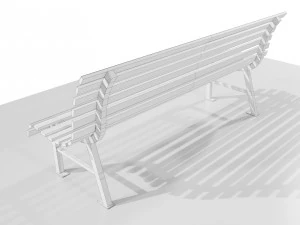 Metal Bench 3D Model