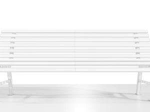 Metal Bench 3D Model