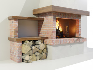 Fireplace 3D Model