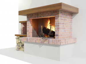 Fireplace 3D Model