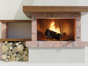 Fireplace 3D Model