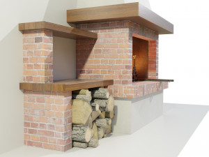 Fireplace 3D Model