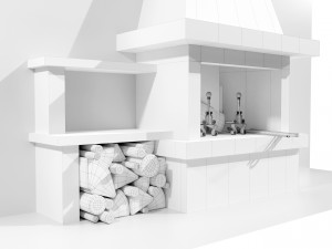 Fireplace 3D Model