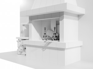 Fireplace 3D Model