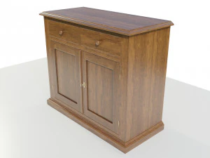 Classic Low Cabinet 3D Model