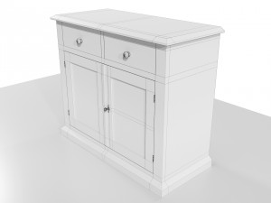 Classic Low Cabinet Model 3D